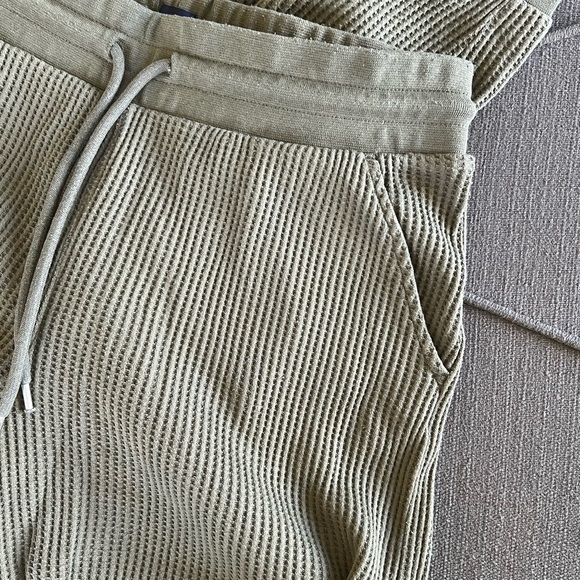 Olive Green Ribbed Bottoms - Picture 4 of 7